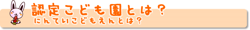 認定こども園とは？